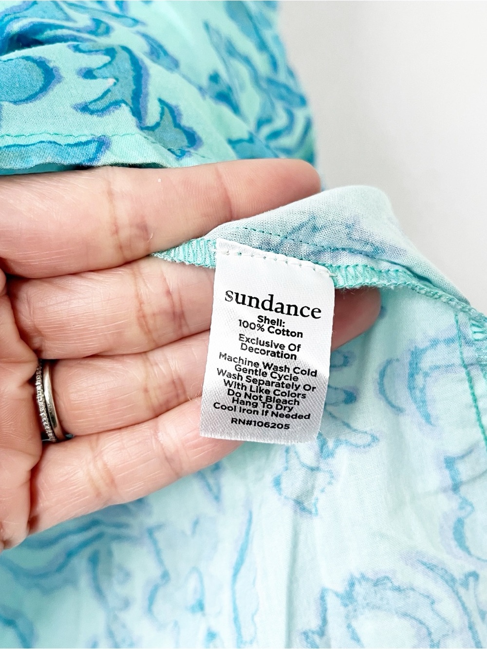 Sundance Faron Floral 100% Cotton Button Down Embroidered Balloon Sleeve Tunic - Picture 9 of 11